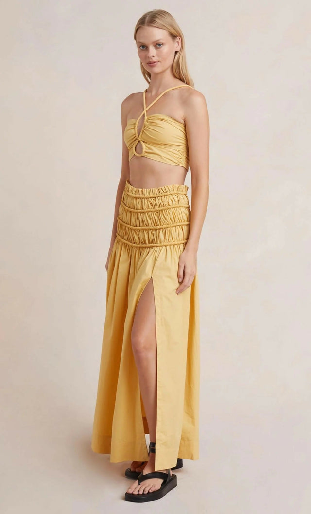 Bec & Bridge Eli Crop Set - 6 / Yellow - Outfit Sets