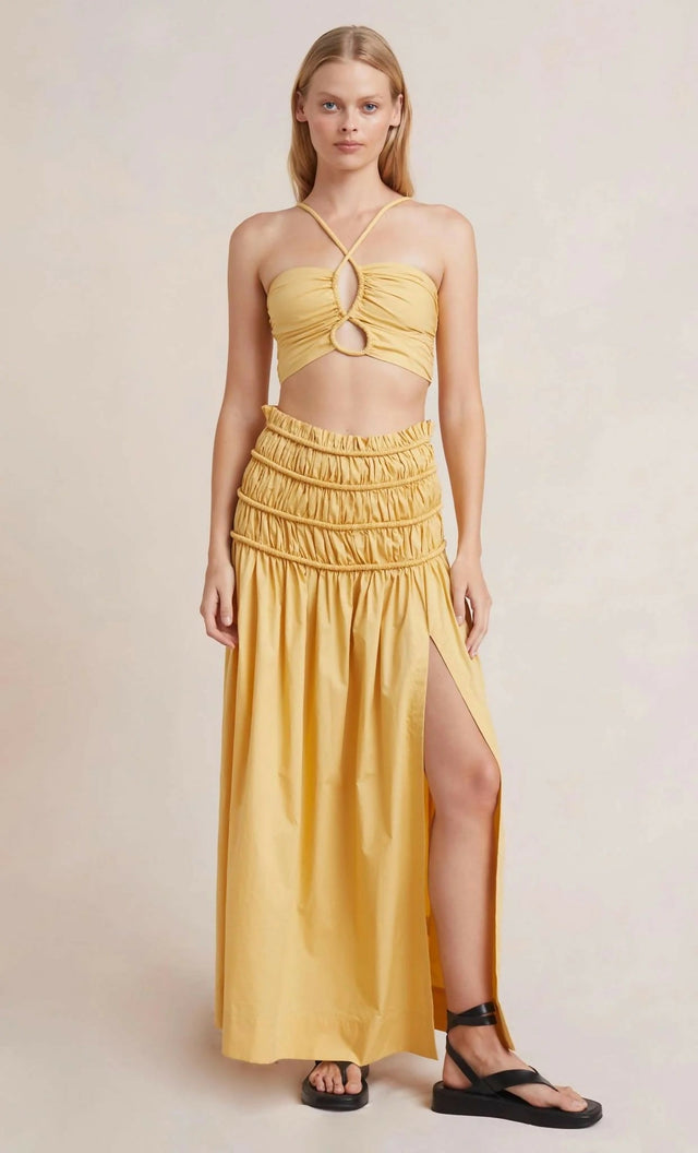 Bec & Bridge Eli Crop Set - 6 / Yellow - Outfit Sets