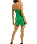 Bec & Bridge Emerald Avenue Asymmetrical Mini Dress - 6 / Green - Dresses