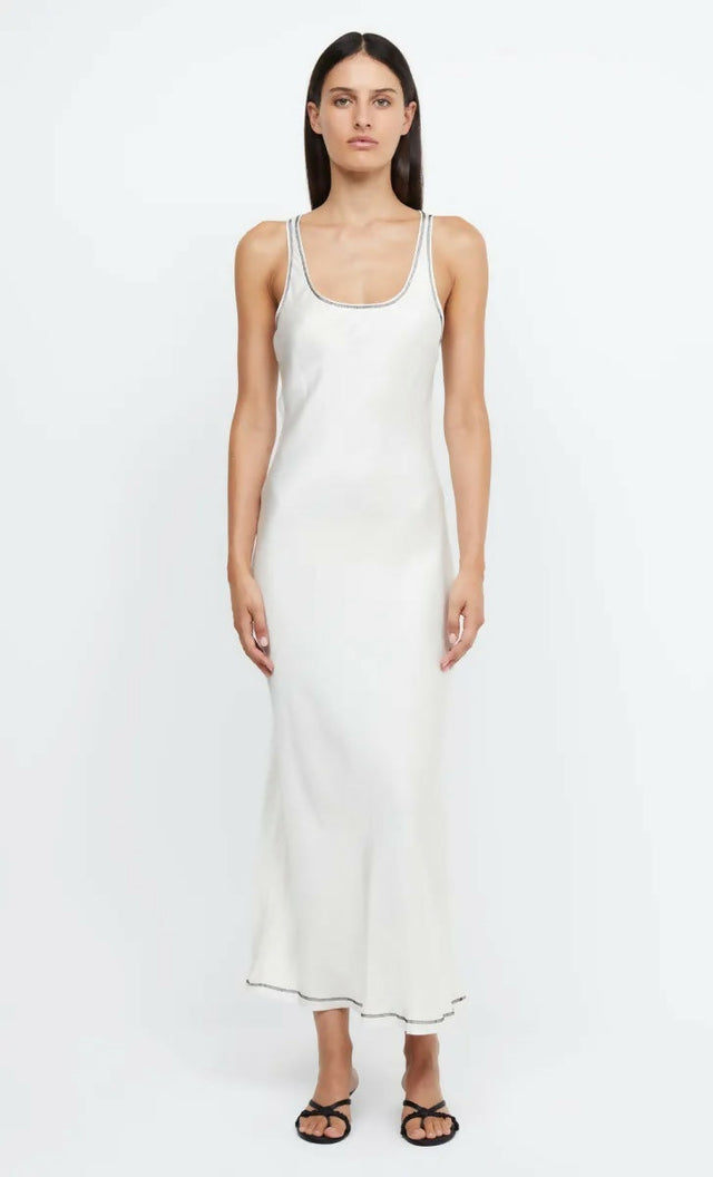 Bec & Bridge Emery Backless Midi Dress in ivory - 6 / White - Dresses