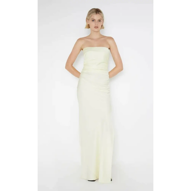 Bec & Bridge Eternity Strapless Maxi Dress Ice Yellow Size AU 10 - 10 / Yellow - Dresses