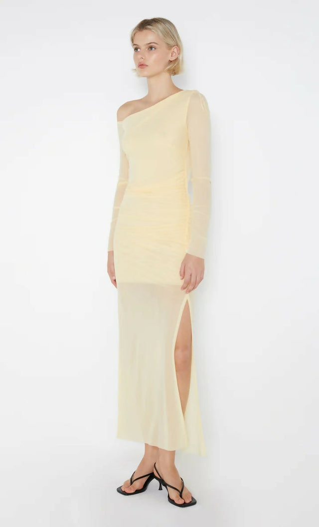 Bec & Bridge Fae Asym Dress - 8 / Yellow - Dresse