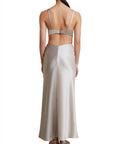 Bec & Bridge Felix V Maxi Dress - 6 / Silver - Dresses