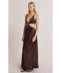 Bec & Bridge Felix V Maxi Dress - 8 / Brown - Dresses