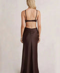 Bec & Bridge Felix V Maxi Dress - 8 / Brown - Dresses