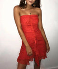 Bec & Bridge French Kiss Mini Dress - 6 / Red - Dresses