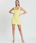 Bec & Bridge Gemma Mini Dress - 6 / Yellow - Dresses
