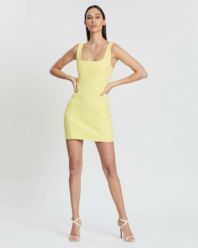 Bec & Bridge Gemma Mini Dress - 6 / Yellow - Dresses