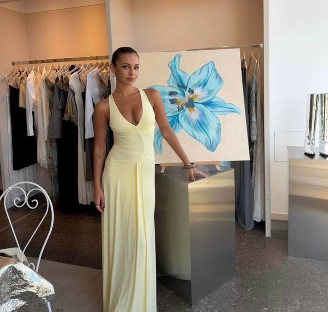 Bec & Bridge Greta Dress — Buttery Yellow Size 6,8 & 10 - Dresses