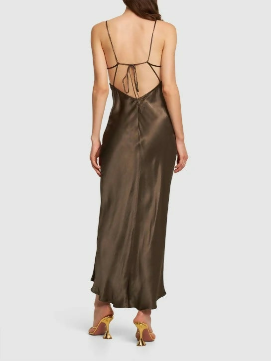 Bec & Bridge Indi Maxi Dress - 8 / Brown - Dresses