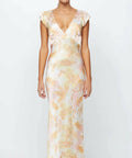 Bec & Bridge - Bec & Bridge Indi V Maxi Dress Floral Haze