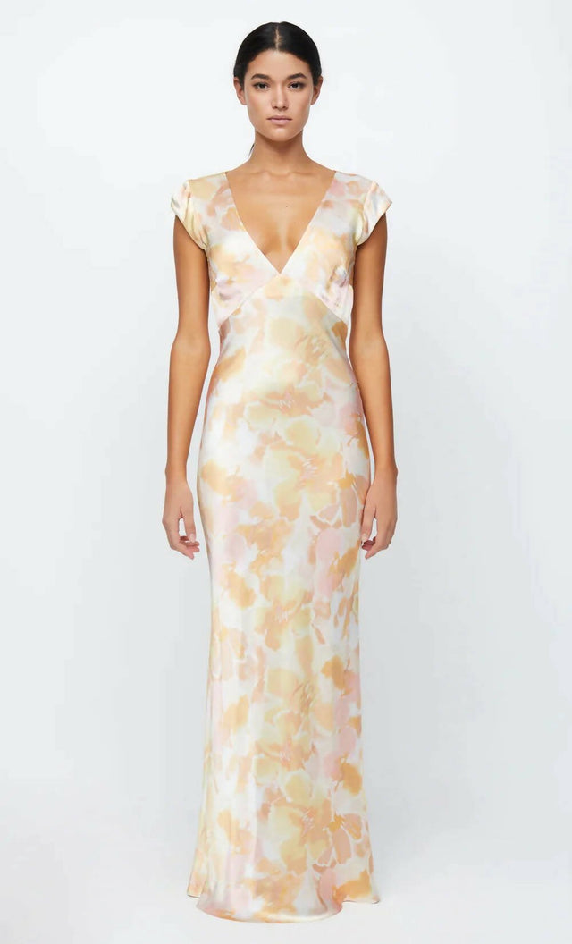 Bec & Bridge - Bec & Bridge Indi V Maxi Dress Floral Haze