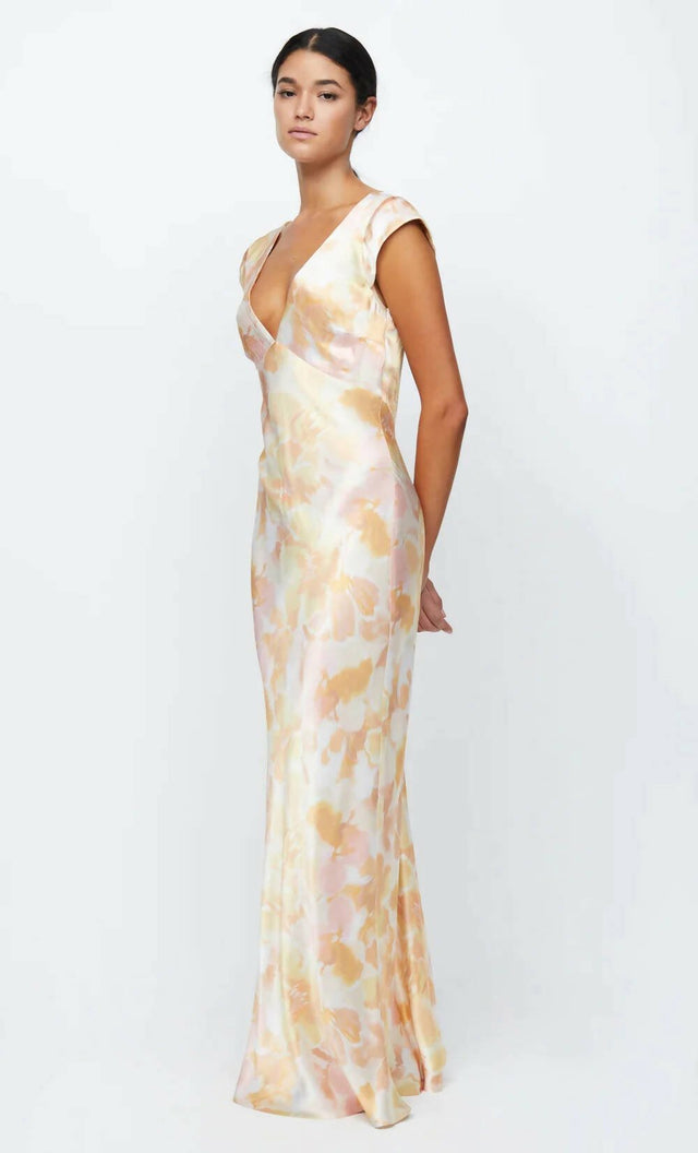 Bec & Bridge - Bec & Bridge Indi V Maxi Dress Floral Haze