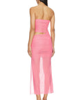 Bec & Bridge Iona Grapefruit Midi Dress - 8 / Pink - Dresses