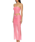 Bec & Bridge Iona Grapefruit Midi Dress - 8 / Pink - Dresses