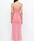 Bec & Bridge Iona Strapless Dress in Grapefruit - 8 / Pink - Dresses