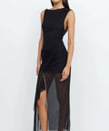 Bec & Bridge Julien Asym Maxi Dress - 6 / Black - Dresses