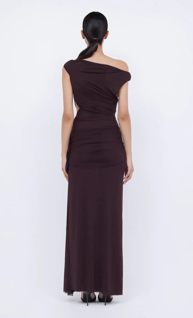 Bec & Bridge Kailani Asym Dress Brown - 8 / Brown - Dresses