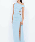 Bec & Bridge Kailani Asymmetrical Maxi Dress in Dolphin Blue - Dresses