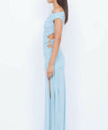 Bec & Bridge Kailani Asymmetrical Maxi Dress in Dolphin Blue - Dresses
