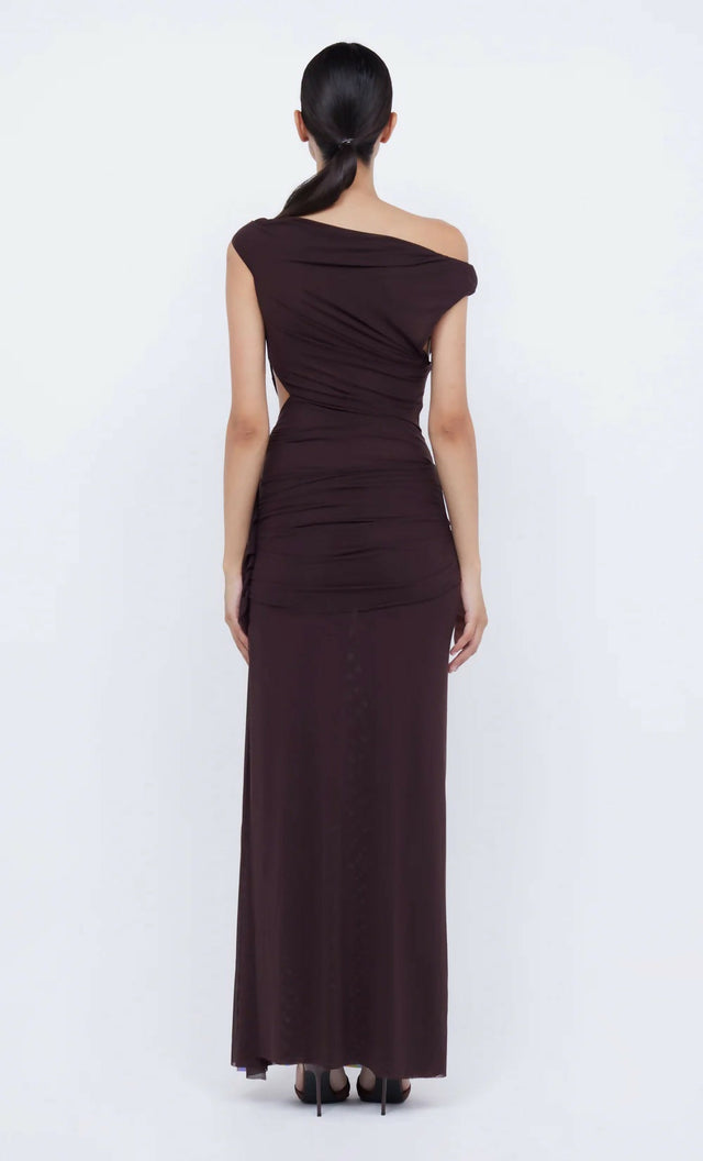 Bec + Bridge Kailani Gown Chocolate Brown - 6 / Brown - Dresses