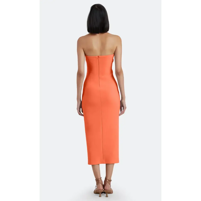 Bec & Bridge Karina Strapless Midi - Butter Yellow or Fire Red