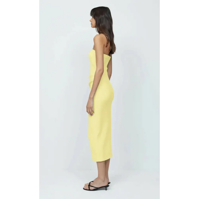 Bec & Bridge Karina Strapless Midi - Butter Yellow or Fire Red - Dresses