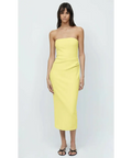 Bec & Bridge Karina Strapless Midi - Butter Yellow or Fire Red - Dresses