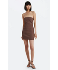 Bec & Bridge Karina Strapless Mini - Green or Brown - Dresses