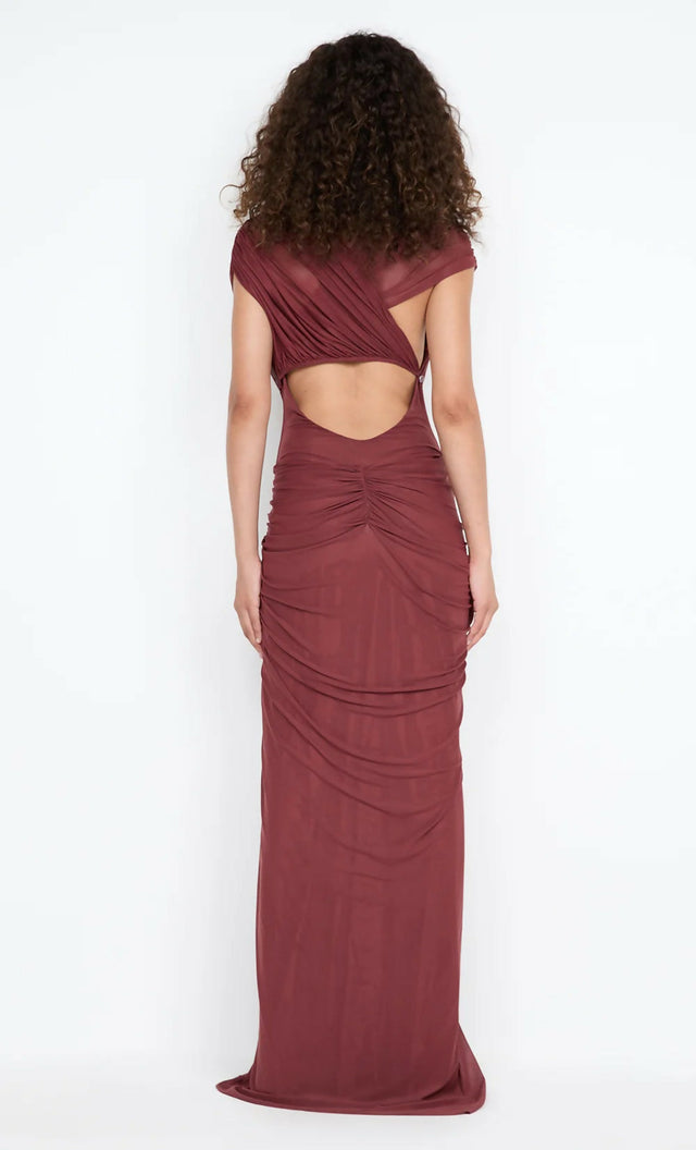 Bec & Bridge Leia Drape Maxi Dress - 6 / Red - Dresses
