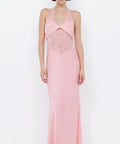 Bec + Bridge Liv Halter Maxi Gown Pink Sherbert - 8 / Pink - Dresses