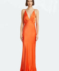 Bec & Bridge Lorelai V Maxi Dress in Fire Red Size AU 8 - 8 / Orange - Dresses