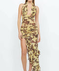 Bec & Bridge Malibu Bay Halter Dress - 8 / Floral - Dresses