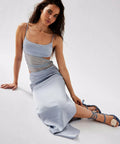 Bec + Bridge Mari Lou Asym Maxi Dress - 8 / Blue - Dresses