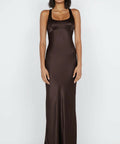 Bec + Bridge Maxina Crossover Dress in Dark Chocolate - Dresses