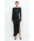 Bec & Bridge Moon Dance Long Sleeve Maxi - 8 / Black - Dresses