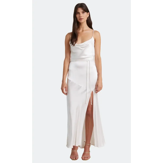 Bec & Bridge Moon Dance Midi Dress - 8 / Ivory - Dresses