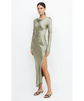 Bec & Bridge ‘Moondance’ Long Sleeve Sage Maxi - 6 / Green - Dresses