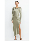 Bec & Bridge ‘Moondance’ Long Sleeve Sage Maxi - 6 / Green - Dresses