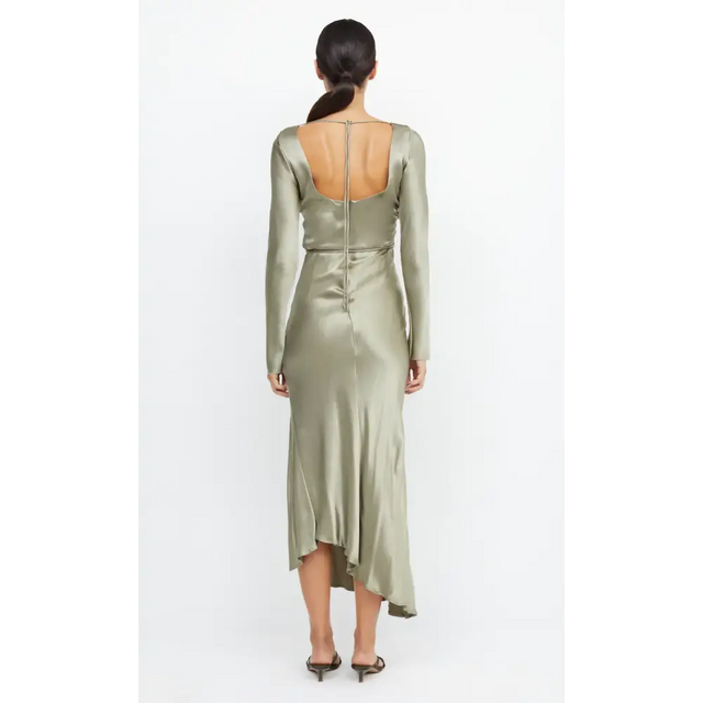 Bec & Bridge ‘Moondance’ Long Sleeve Sage Maxi - 6 / Green - Dresses