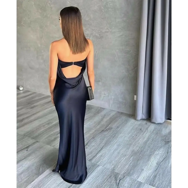 Bec & Bridge ‘Moondance’ Satin Maxi - XS / Black - Dresses