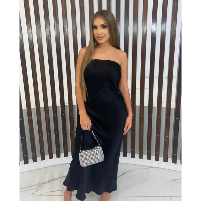 Bec & Bridge ‘Moondance’ Satin Maxi - XS / Black - Dresses
