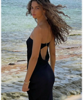 Bec & Bridge ‘Moondance’ Satin Maxi - XS / Black - Dresses