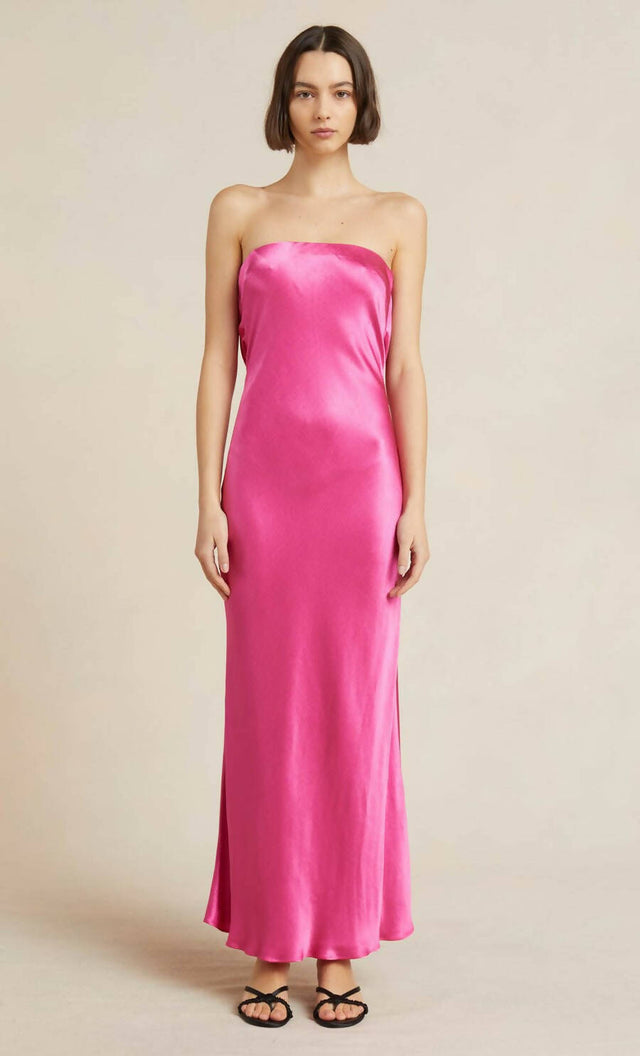 Bec & Bridge Moondance Silk Maxi Dress in Pink - 8 / Pink - Dresses