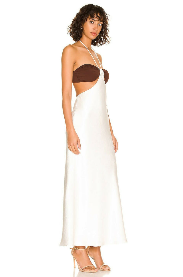 white christmas dresses Bec and Bridge Elle Cut Out Midi – Wardrobe Collective NZ main image 0