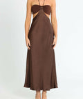 Bec & Bridge Nadia Cut Out Size 6 - 6 / Brown - Dresses