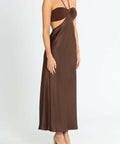 Bec & Bridge Nadia Cut Out Size 6 - 6 / Brown - Dresses