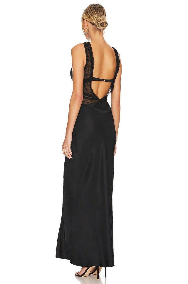 Bec & Bridge Naomi Split Maxi in Black Size AU 10 - 10 / Black - Dresses