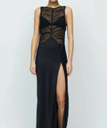 Bec & Bridge Naomi Split Maxi in Black Size AU 10 - 10 / Black - Dresses