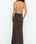 Bec + Bridge Nessie Cowl Neck Maxi - 8 / Brown - Dresses